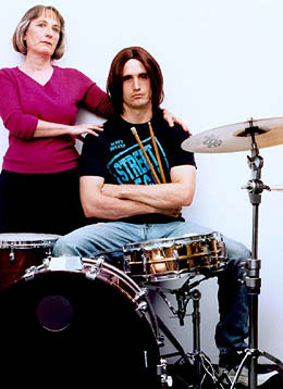 Ellen LeCompte and Pete Simpson in Drummer Wanted by Richard Maxwell, NYC Players 2002